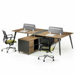 مكتب بارتشن رباعي بأرجل حديد بعدة ألوان