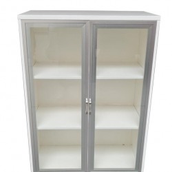 دولاب ملفات أبيض قصير 2 درفة