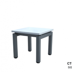 طاولة شاي مكتبي أبيض مقاس 50*50